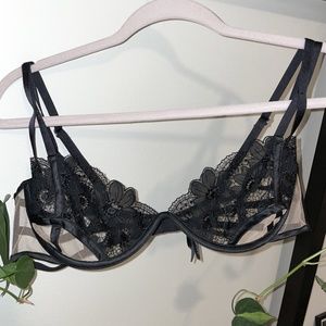 For Love & Lemons Floral Embroidered Underwire Bra